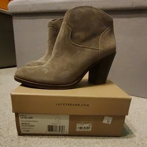 Lucky brand suede booties
